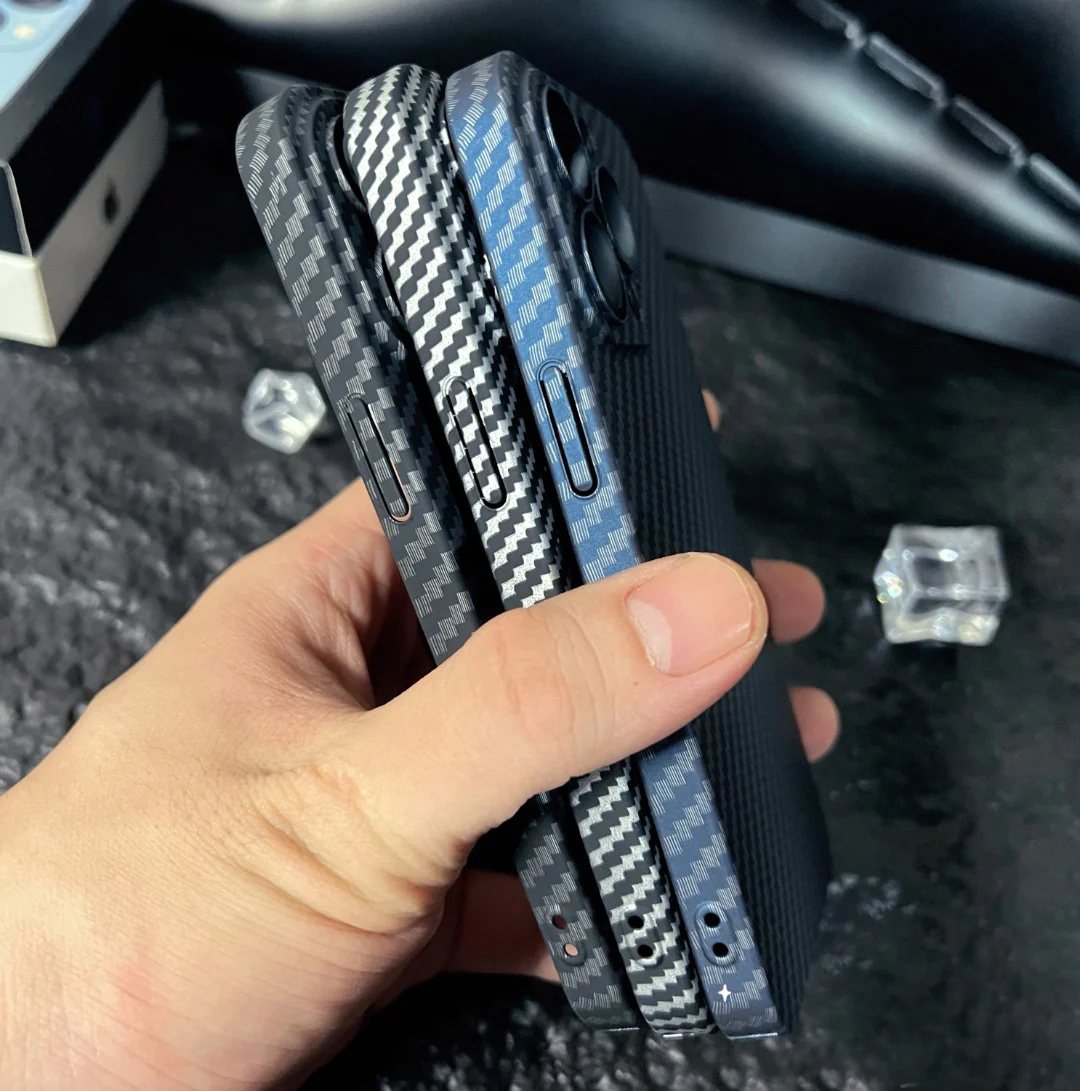 Magsafing Carbon Fiber iPhone Case With Camera Protector