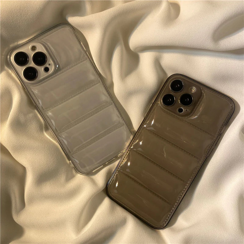 Transparent Down Jacket Airbag iPhone Case
