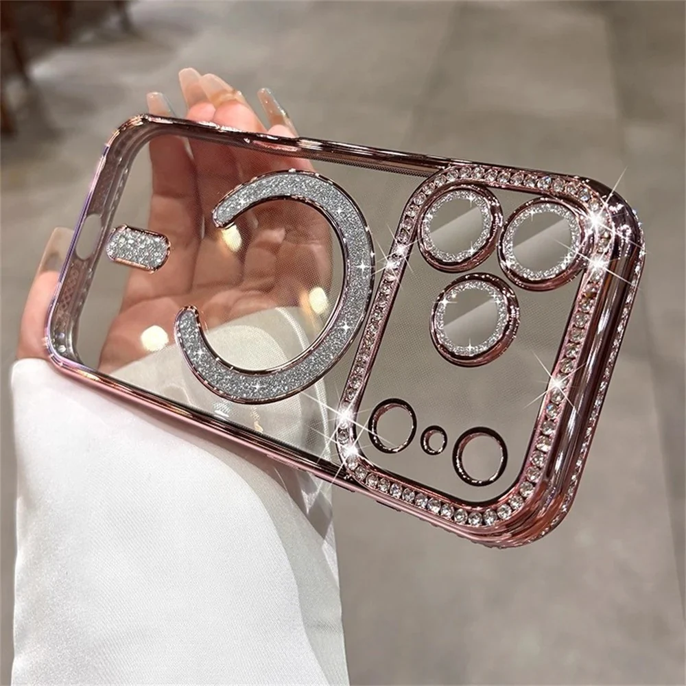 New Sparkly Rhinestones MagSafe iPhone Case