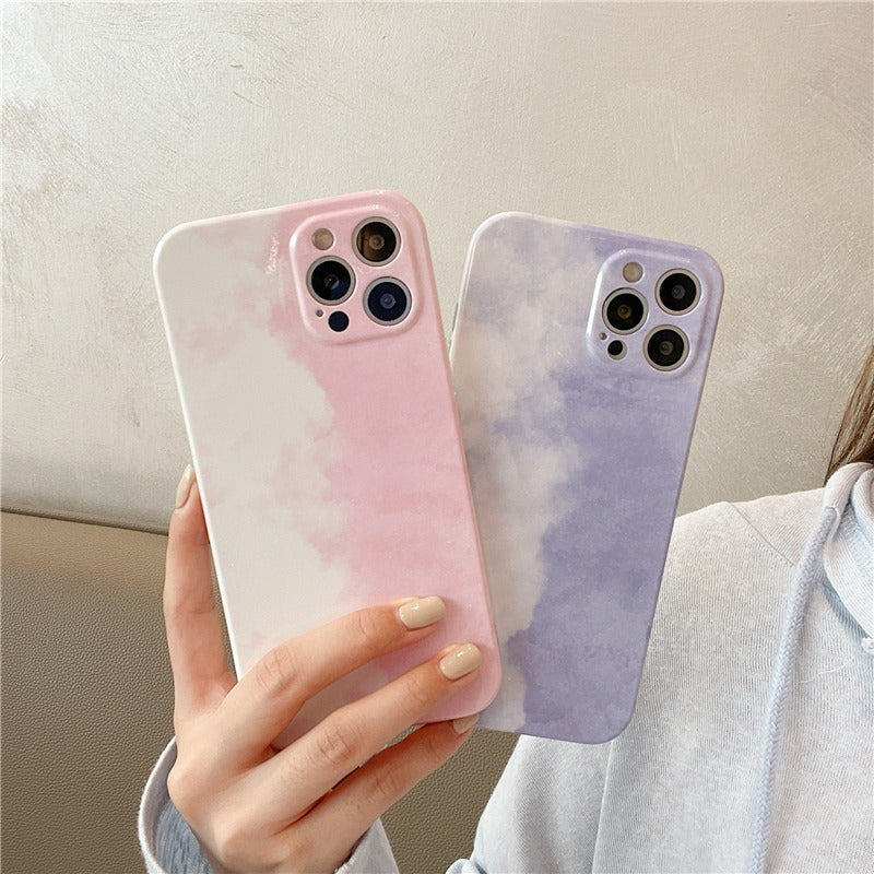 Tie Dye Glitter Color iPhone Case