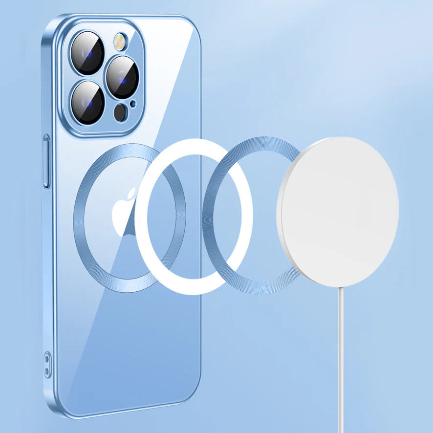 HD transparent Magsafing iPhone Case With Camera Protector