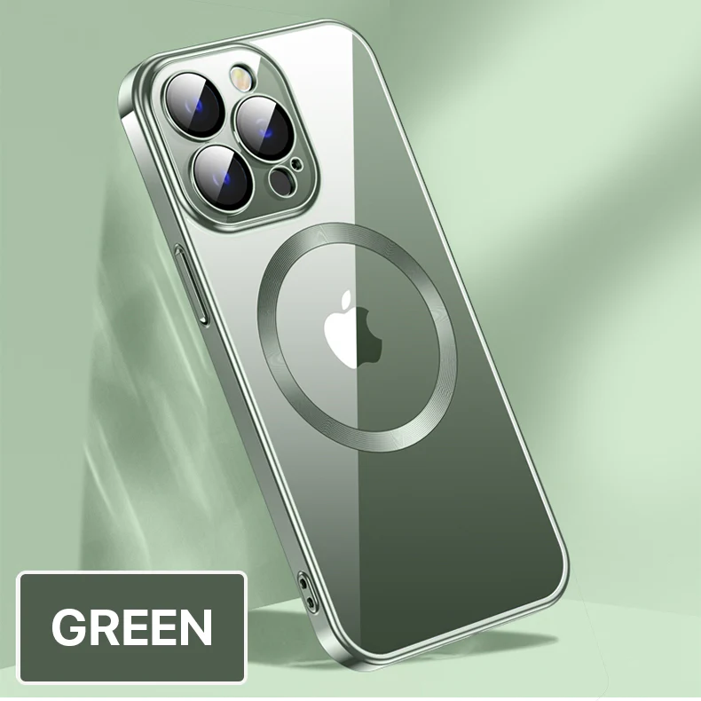 HD transparent Magsafing iPhone Case With Camera Protector