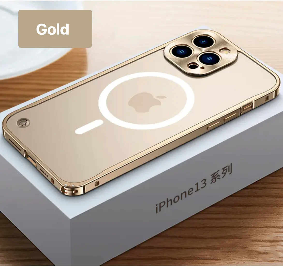 Upgraded Aluminum Frame Magsafing Matte iPhone Case