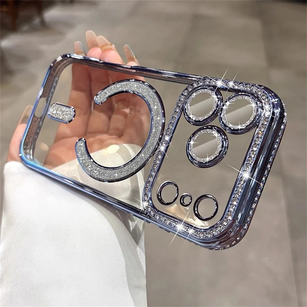New Sparkly Rhinestones MagSafe iPhone Case