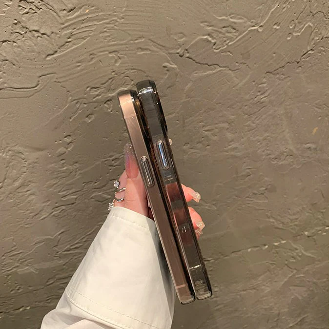 Upgraded Retro Rose Transparent Silicone iPhone Case