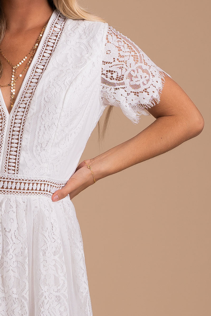 Make Your Heart Race Maxi Dress - White
