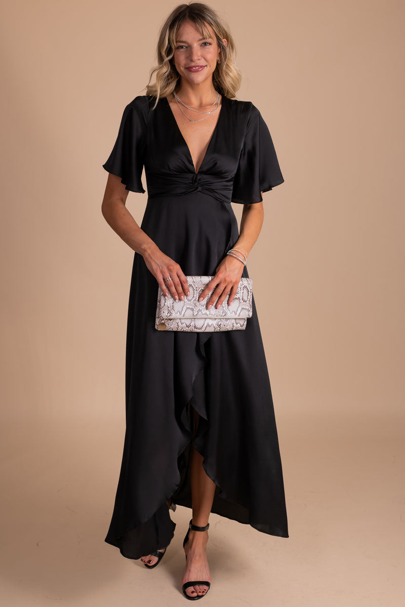 Look For Stars V-Neck Maxi Dress