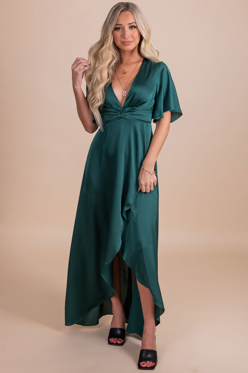 Look For Stars V-Neck Maxi Dress