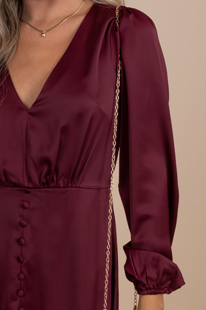 Seasons Greetings Long Sleeve Maxi Dress