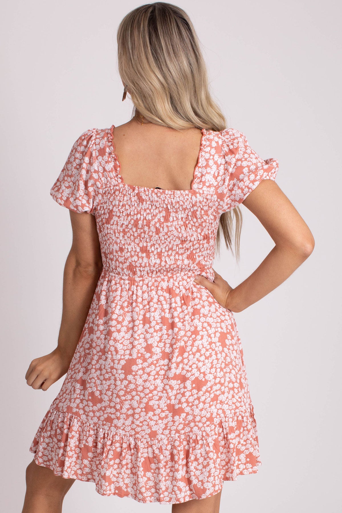 I Choose You Floral Mini Dress