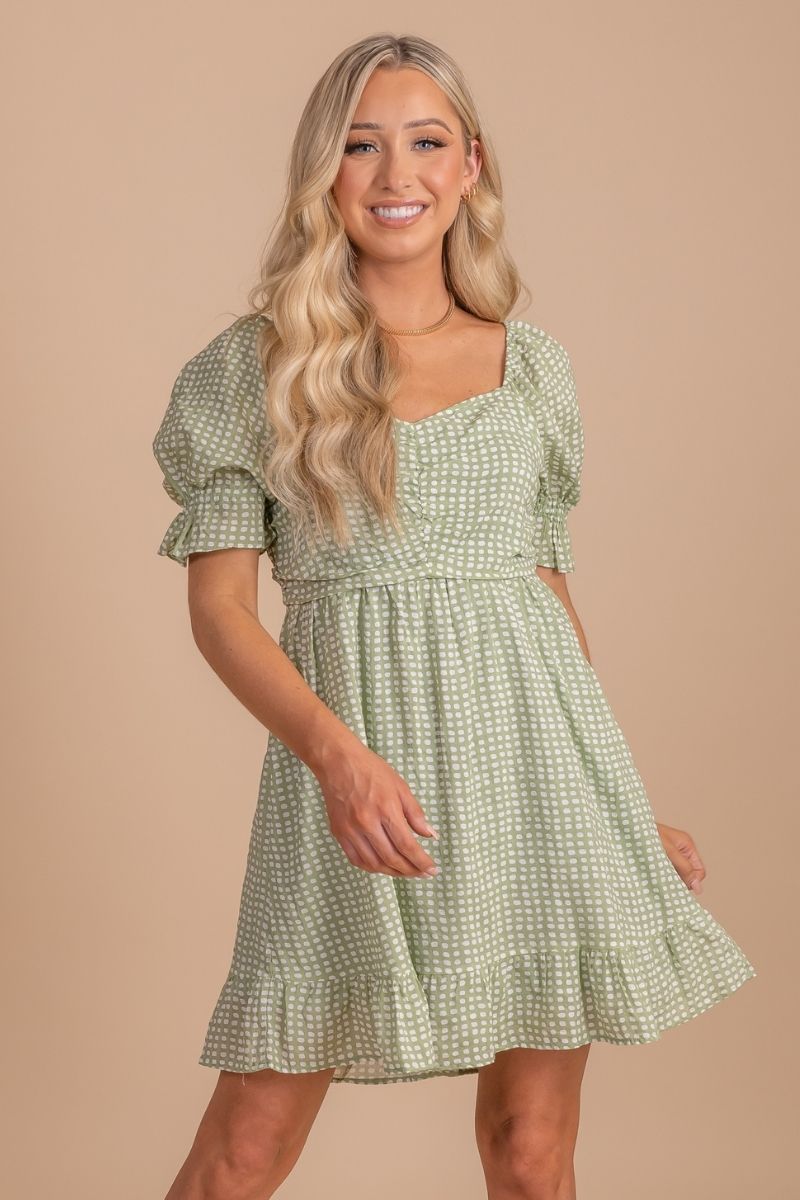 Picnic Date Gingham Mini Dress