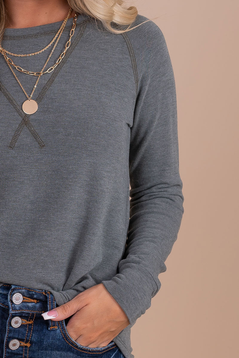 Keep Me In Mind Long Sleeve Top