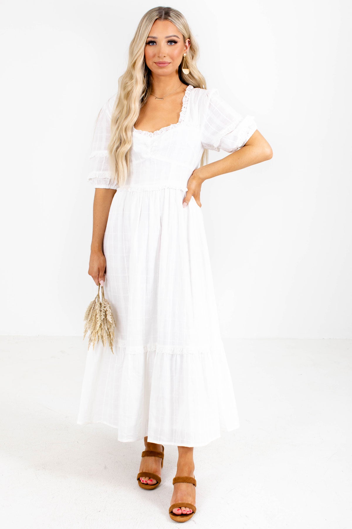 Hello Darling Maxi Dress - White