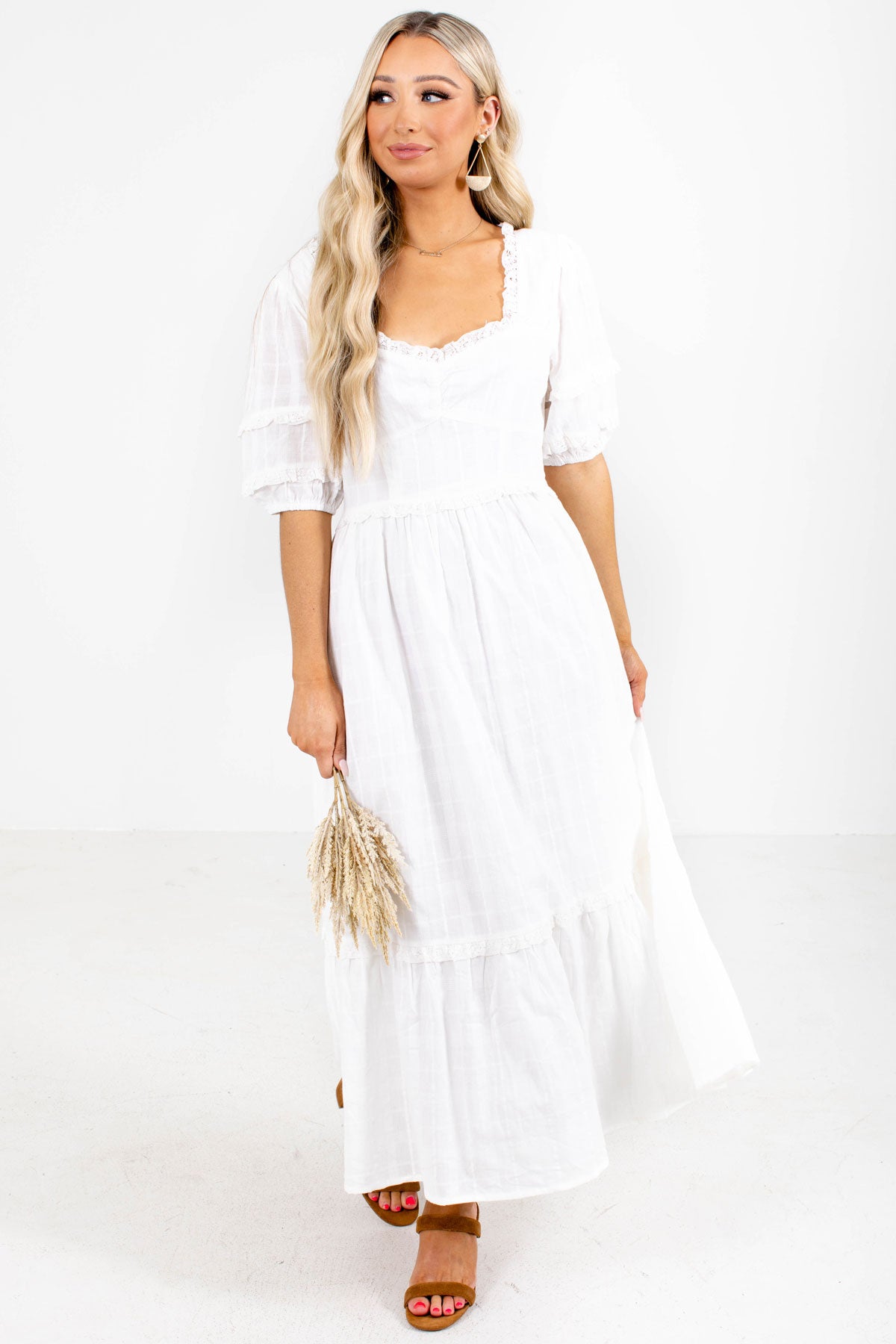 Hello Darling Maxi Dress - White