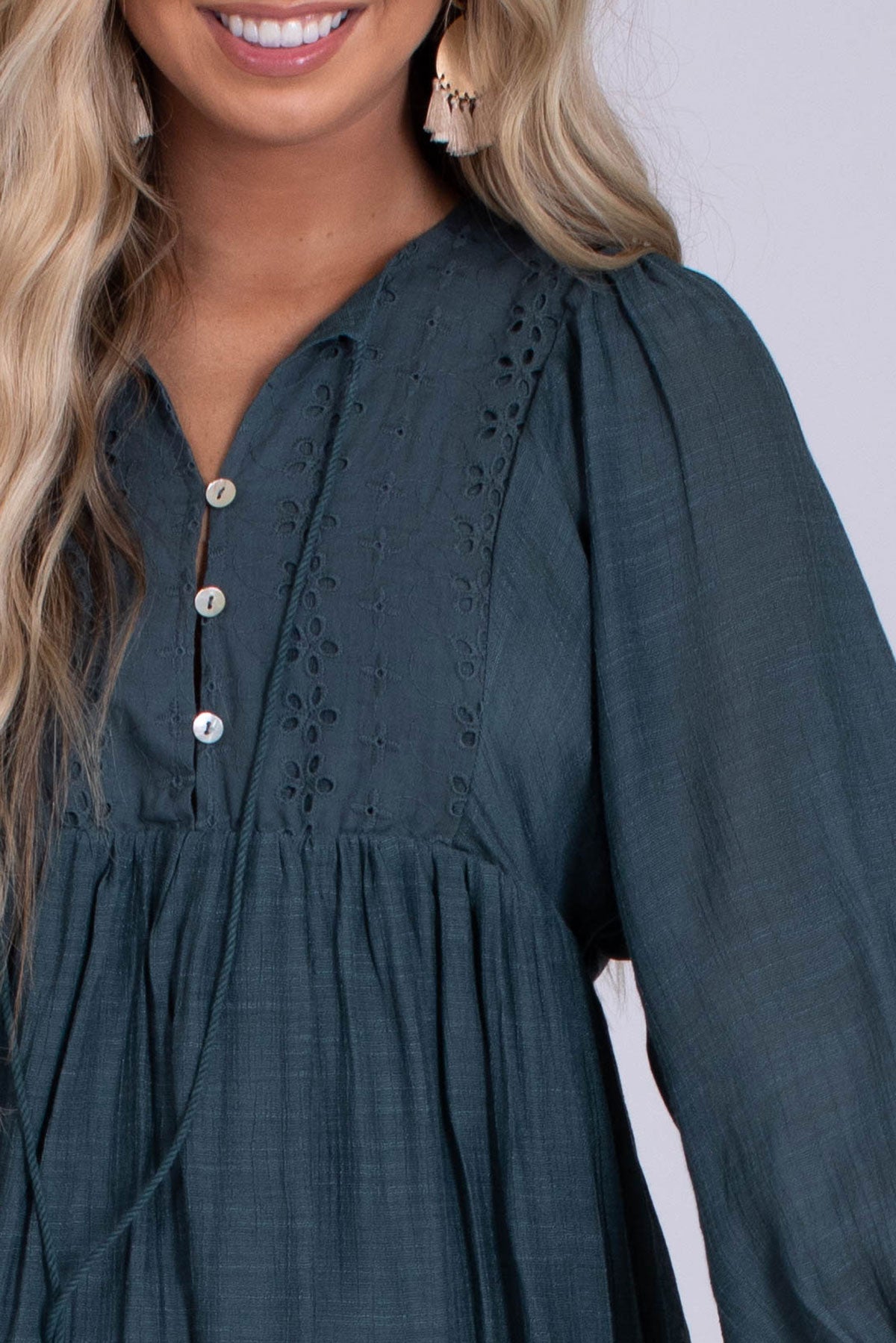 Find A Way Long Sleeve Mini Dress