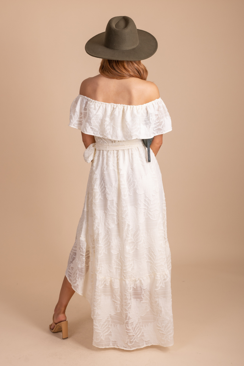Life Of My Dreams Off-Shoulder Maxi Dress