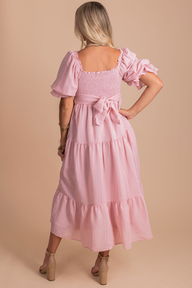 Wishes Come True Tiered Maxi Dress