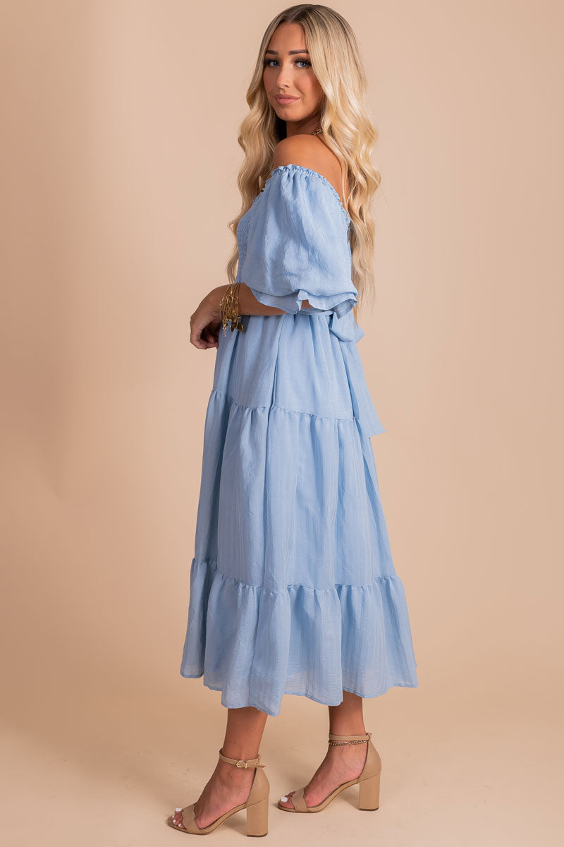 Wishes Come True Tiered Maxi Dress