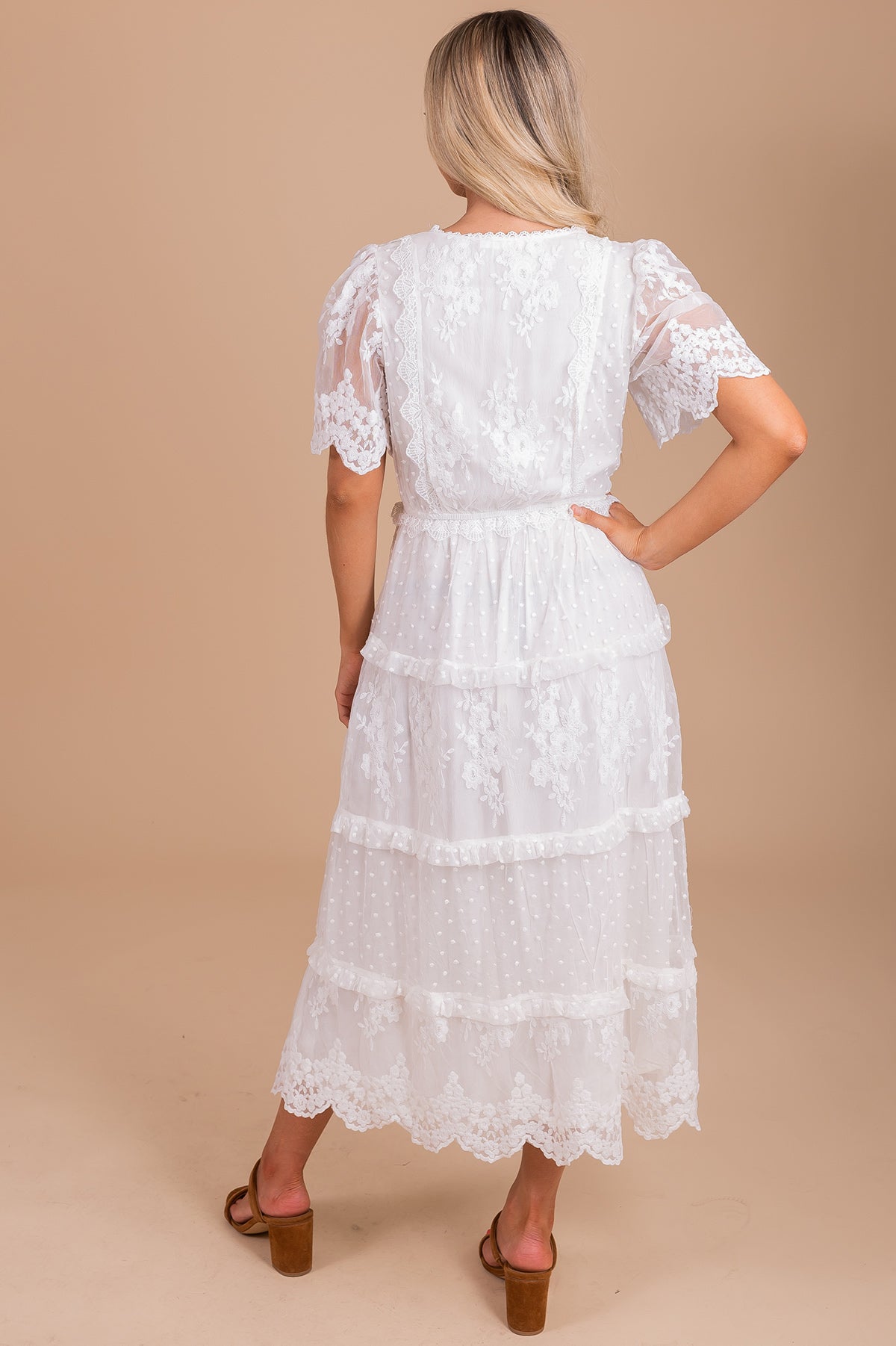 Devoted To You Midi Dress - White