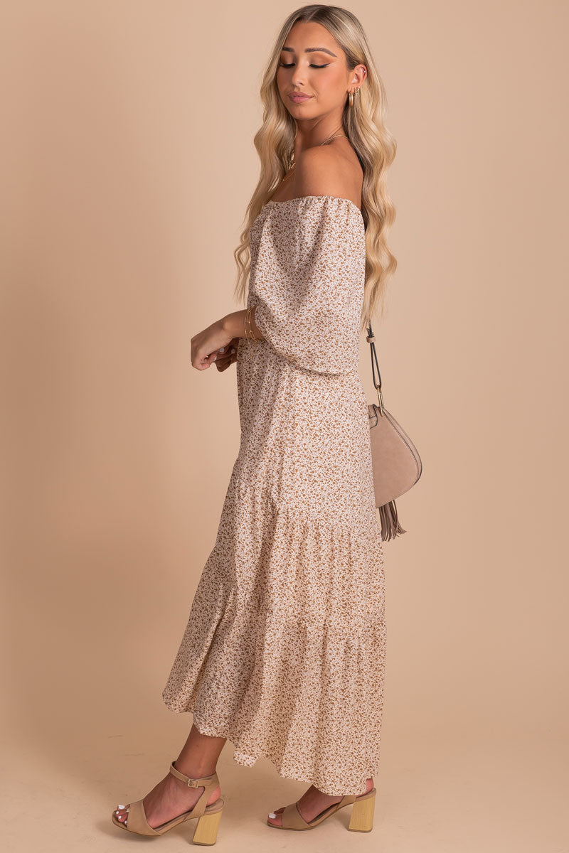 Oakley Floral Tiered Midi Dress