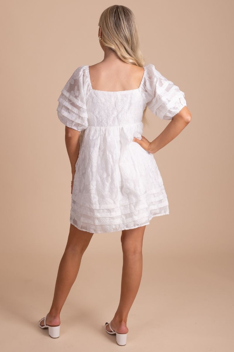 Leave A Mark Textured Mini Dress