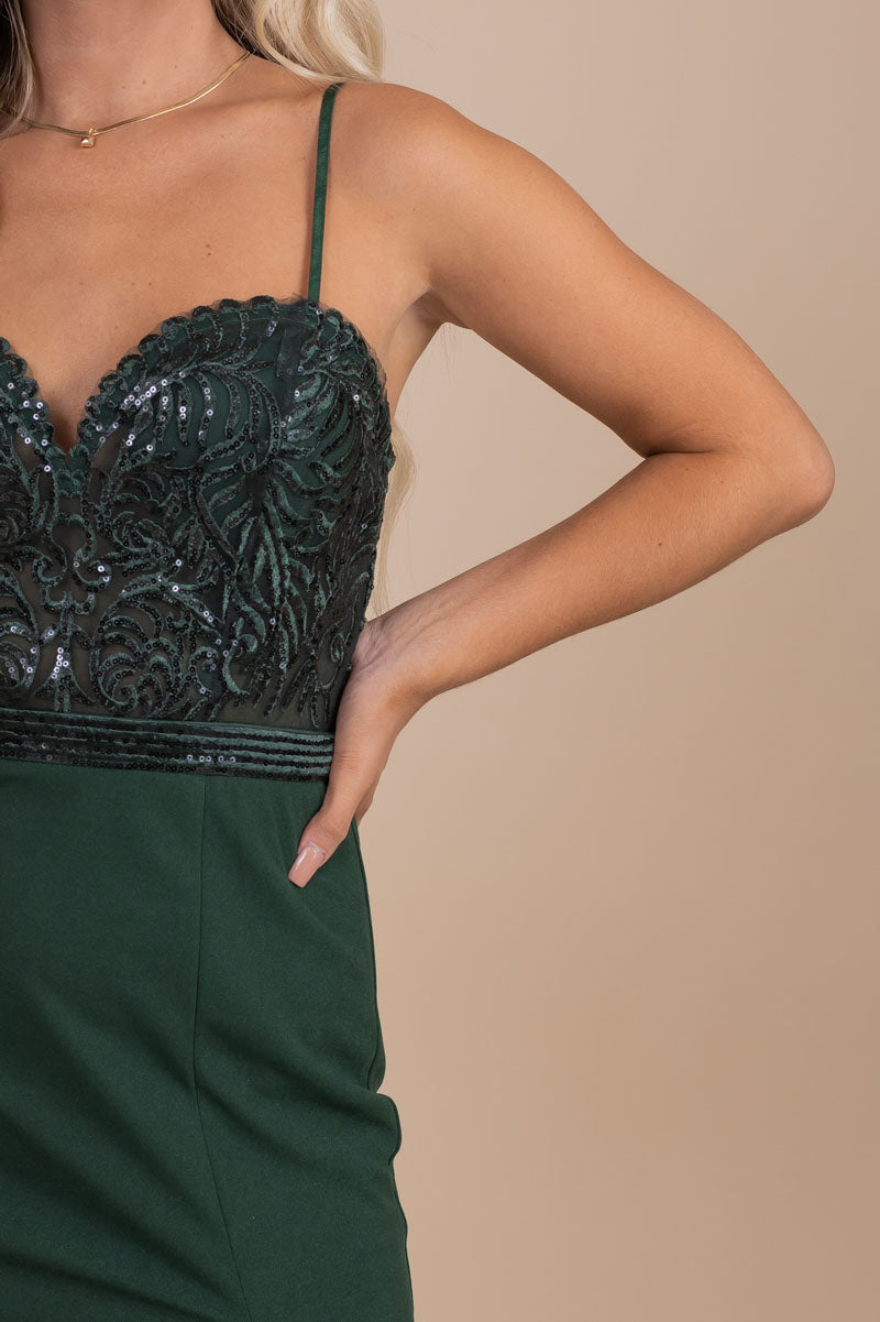 Time Will Tell Shimmery Maxi Dress