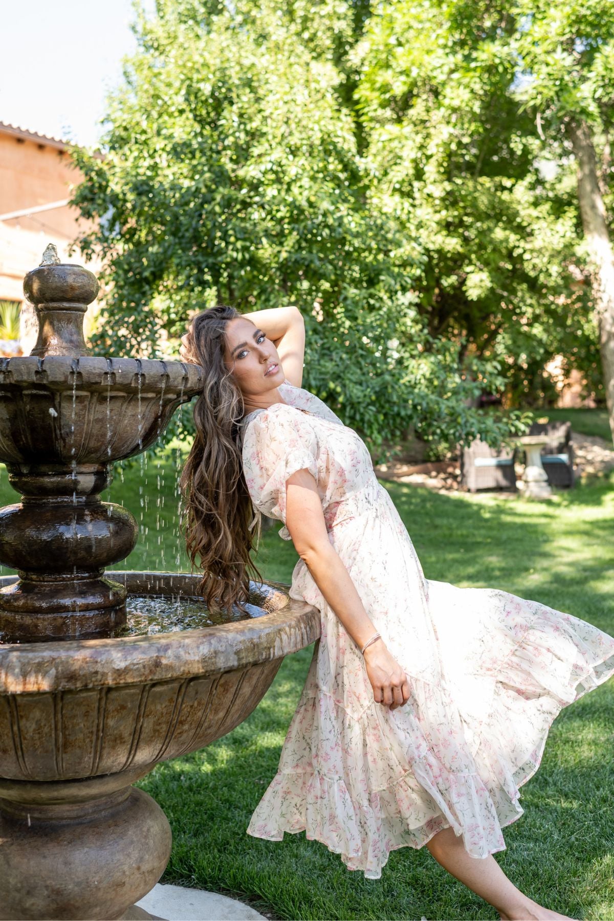 Dahlia Floral Midi Dress