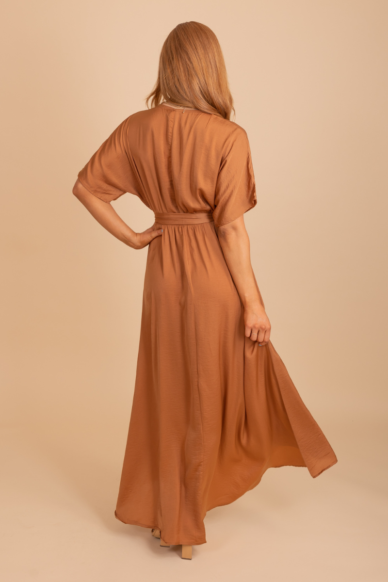 Stand Out Maxi Wrap Dress