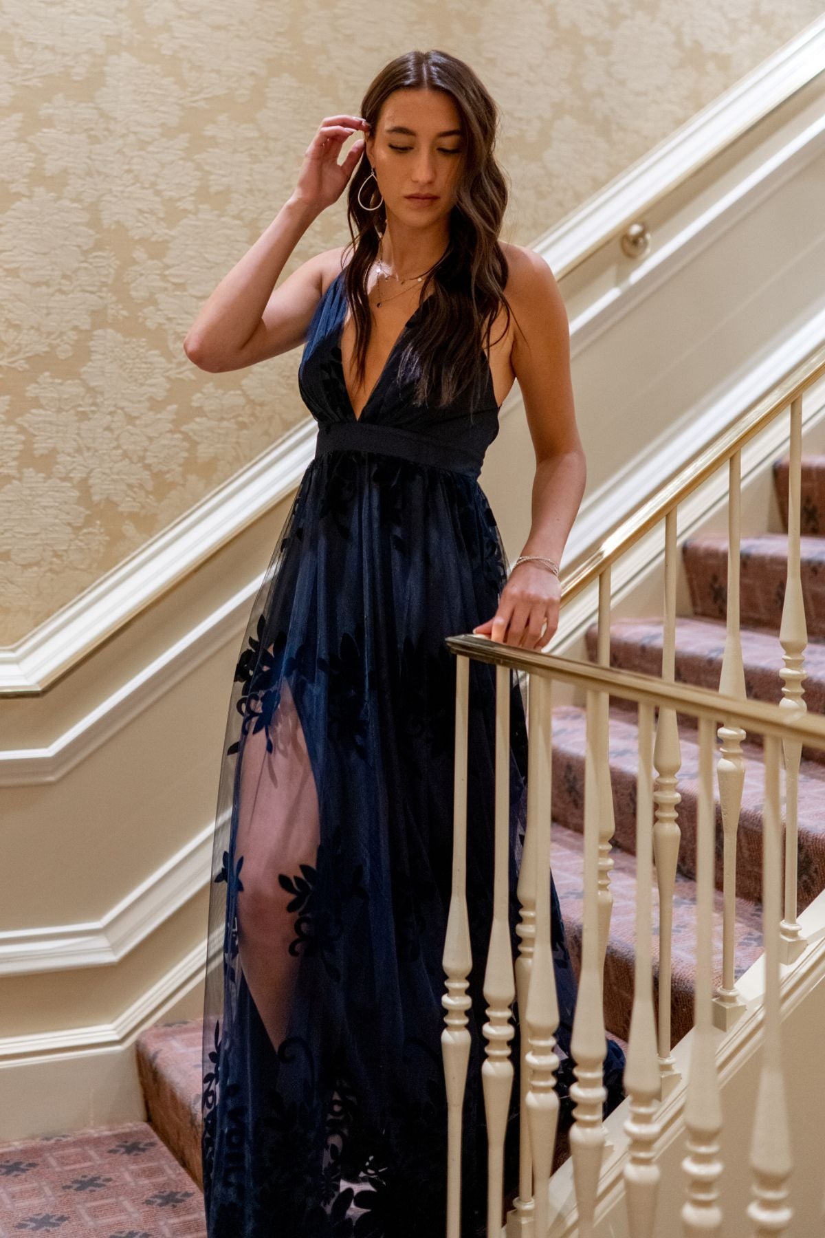 Adela Lace Maxi Dress