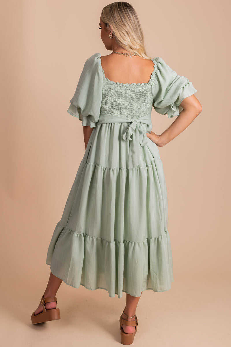 Wishes Come True Tiered Maxi Dress