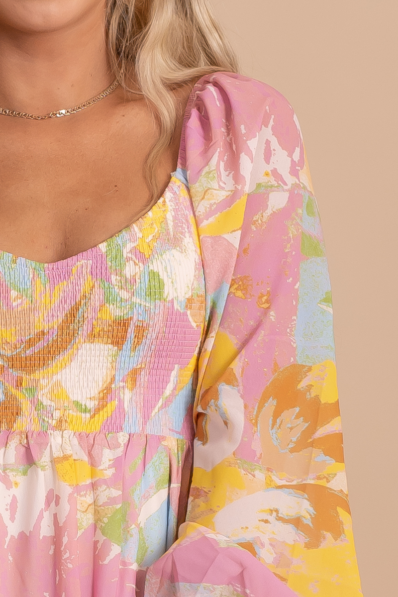 Groovy Baby Long Sleeve Mini Dress