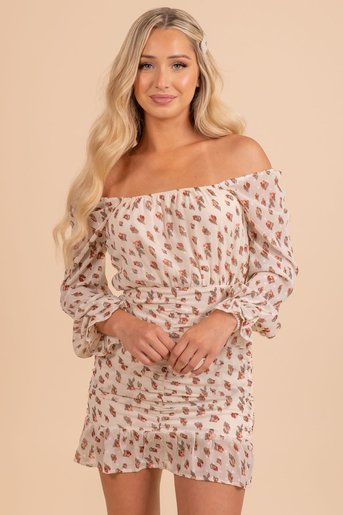 Floral Happiness Square Neck Mini Dress