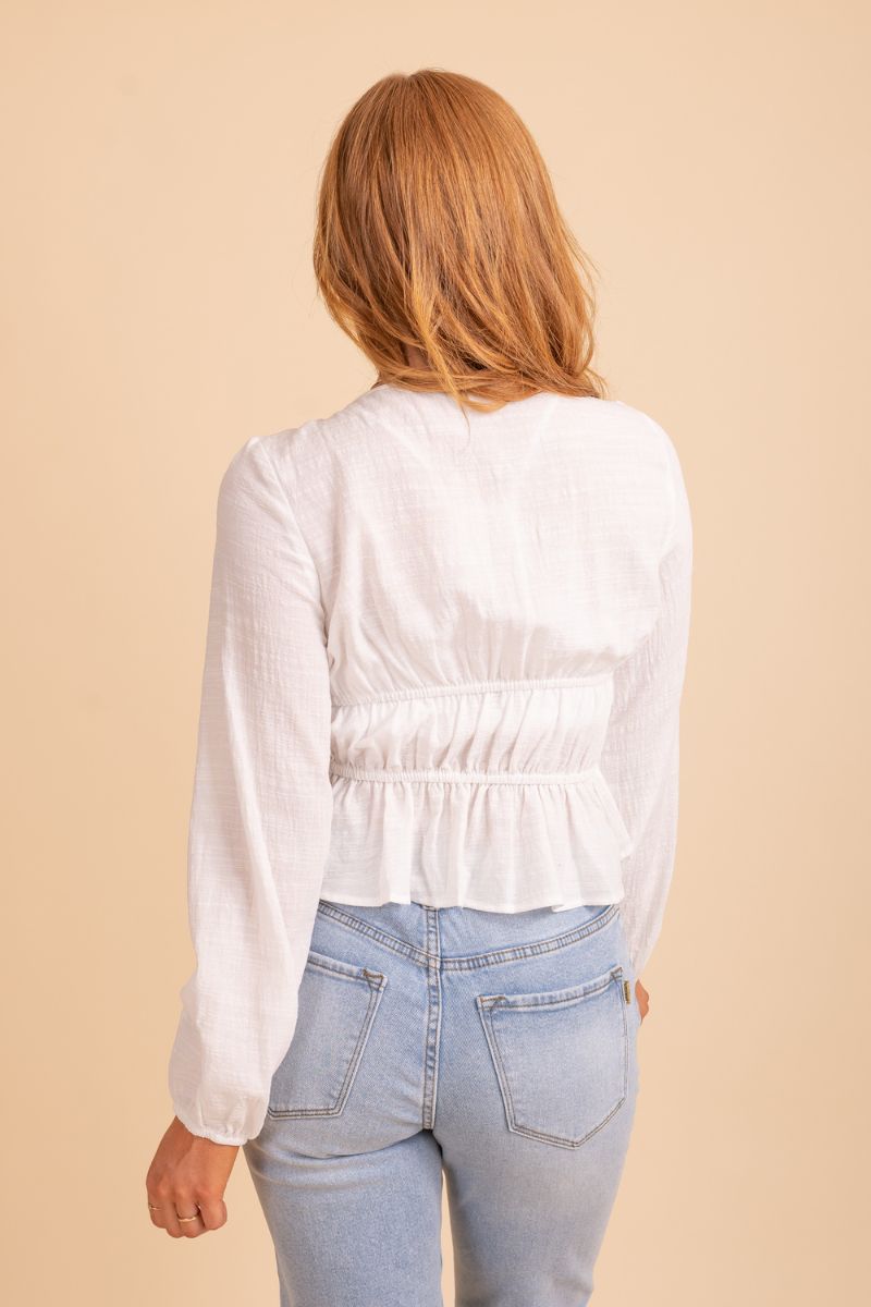 Through The Clouds Cinched Top