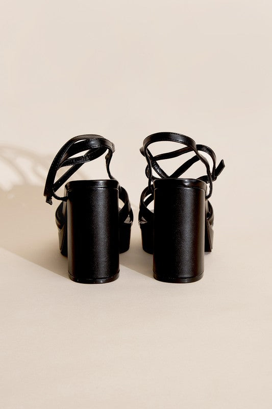 Glitzy Glamour Block Heels