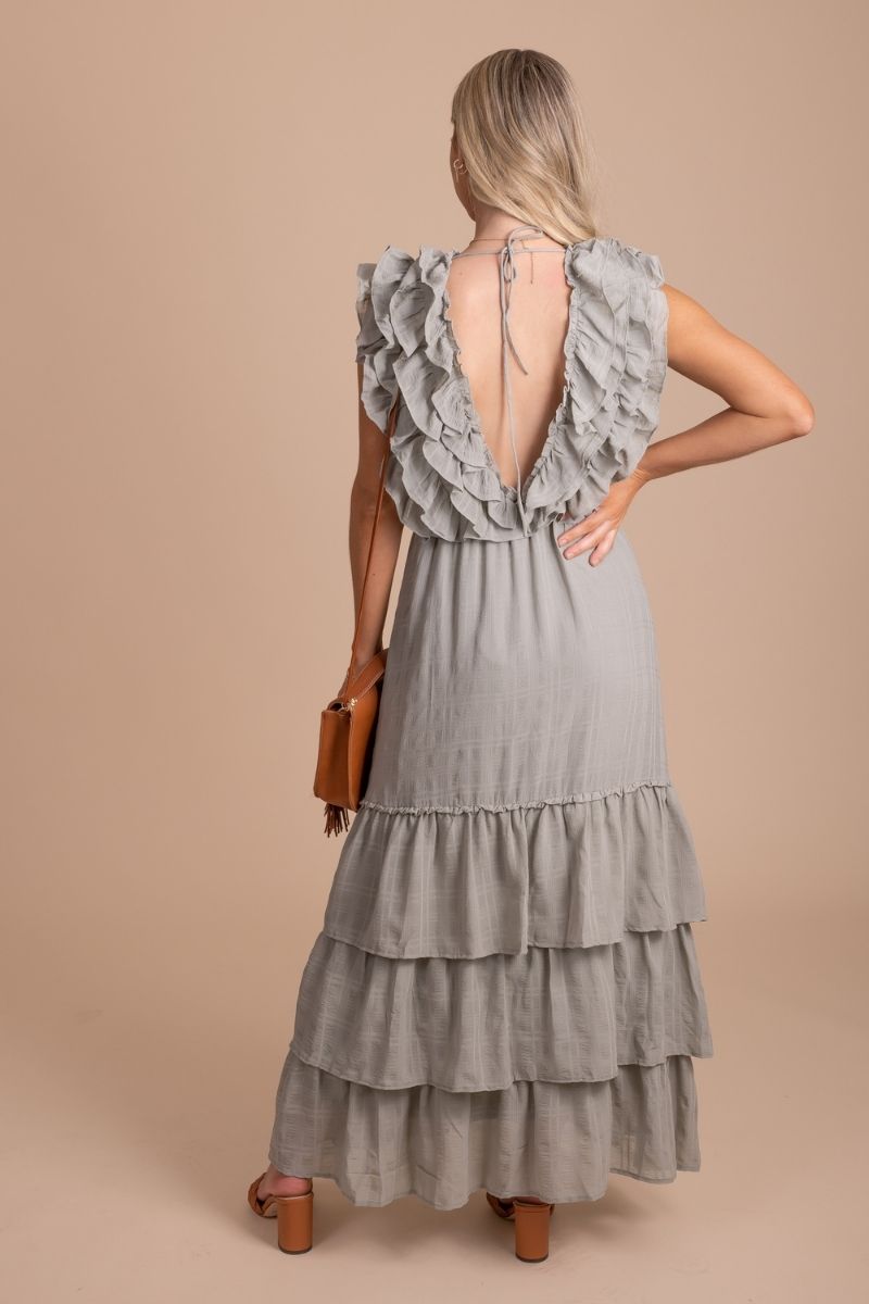New Romance Ruffle Maxi Dress