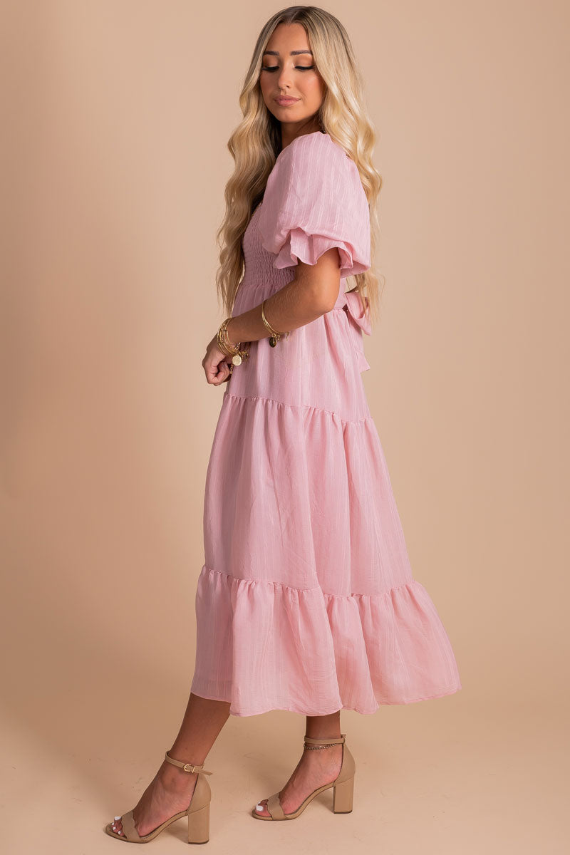 Wishes Come True Tiered Maxi Dress