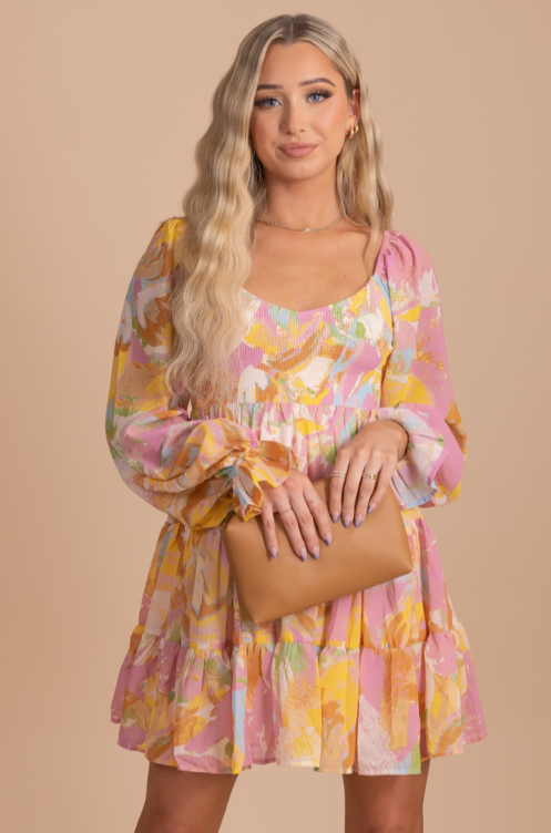Groovy Baby Long Sleeve Mini Dress