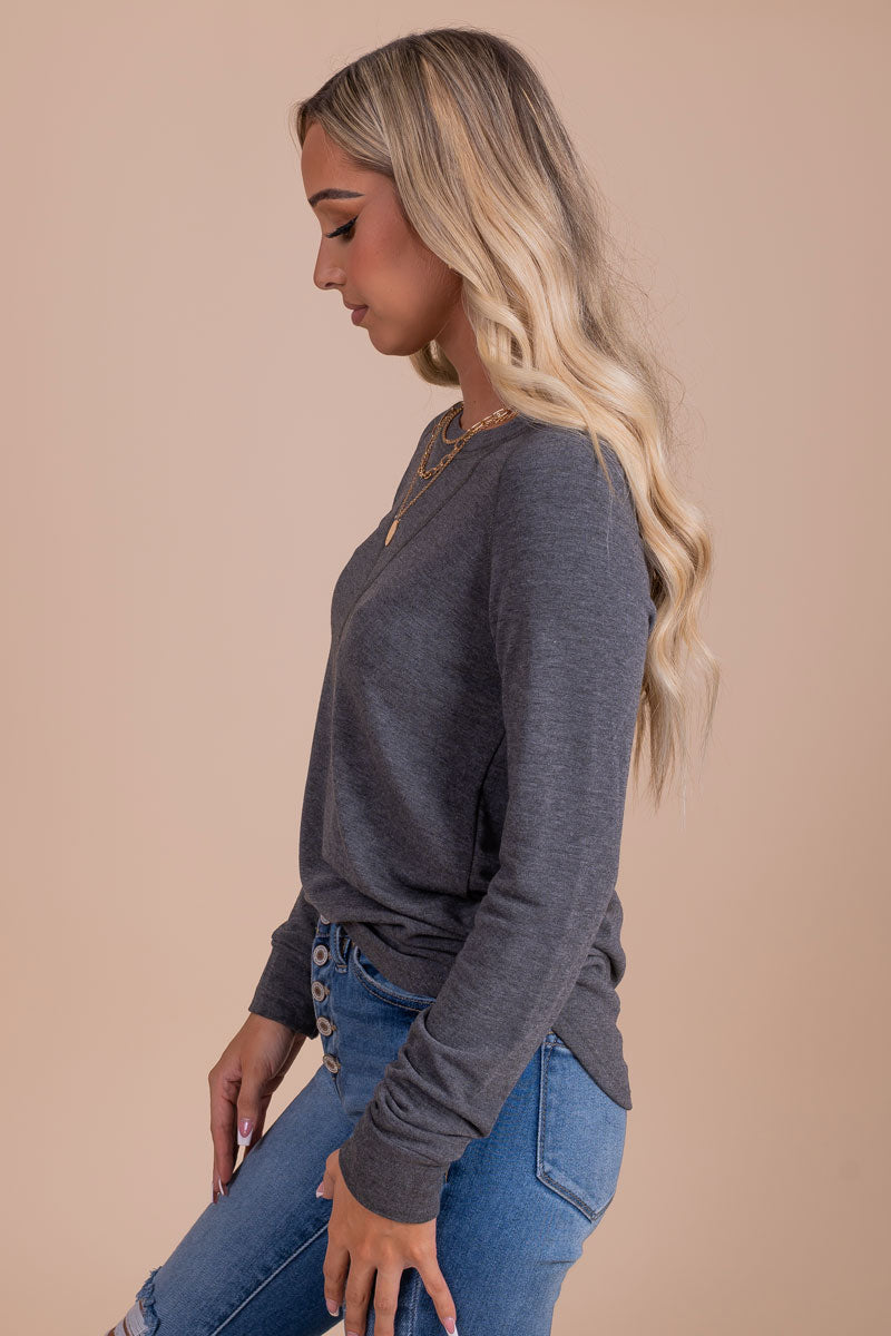 Keep Me In Mind Long Sleeve Top