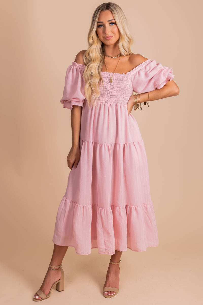 Wishes Come True Tiered Maxi Dress