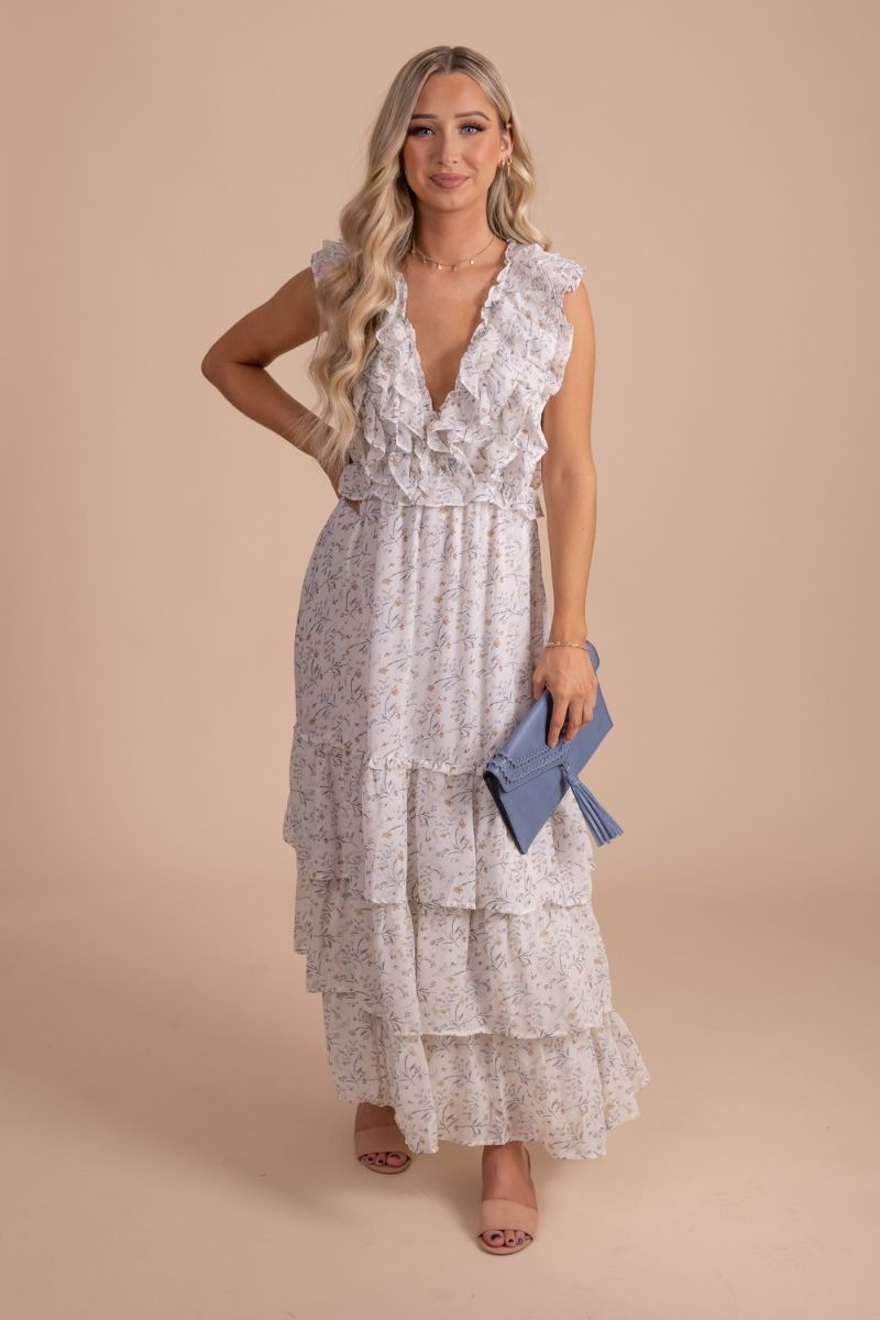 New Romance Ruffle Maxi Dress