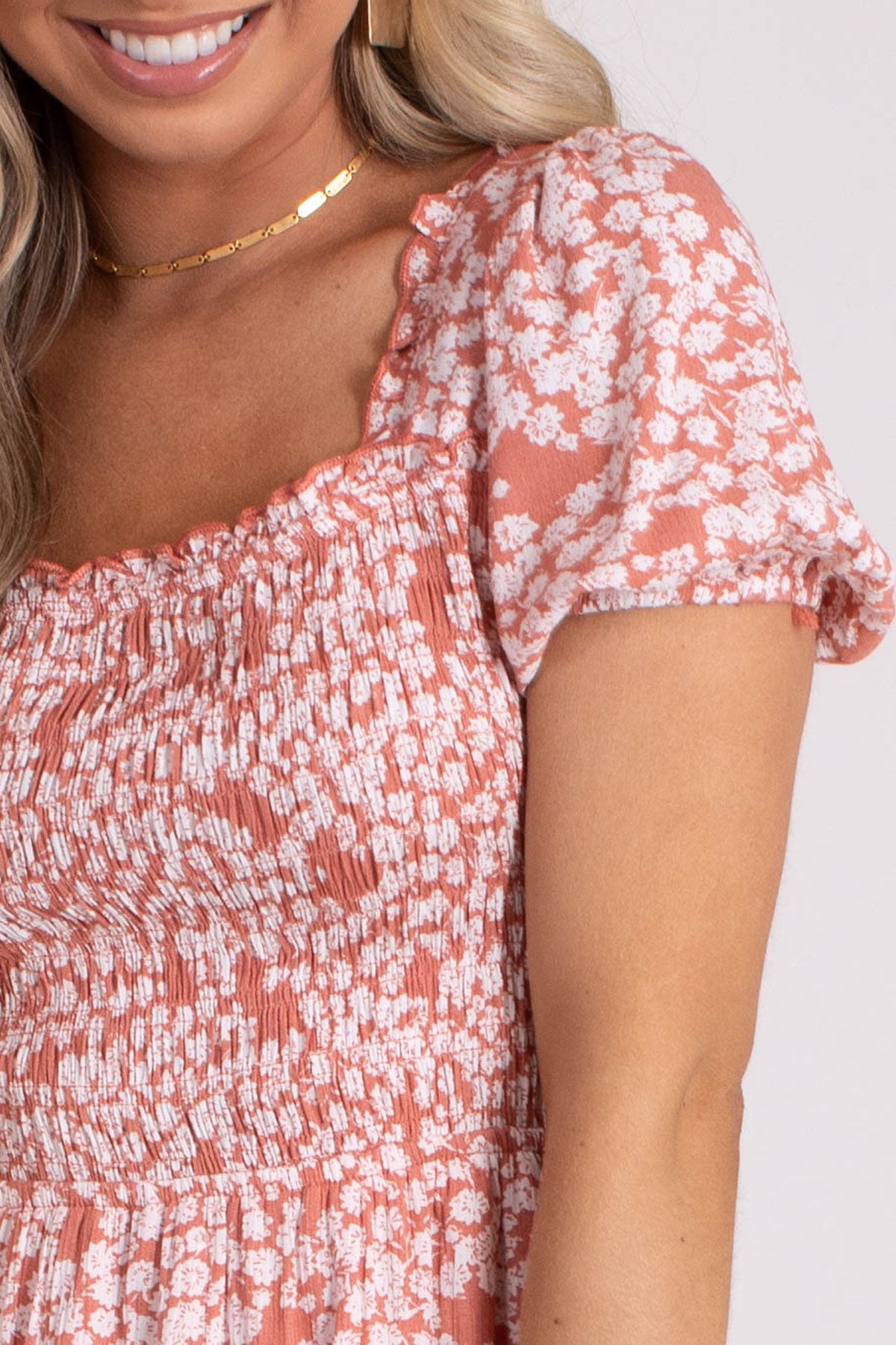 I Choose You Floral Mini Dress