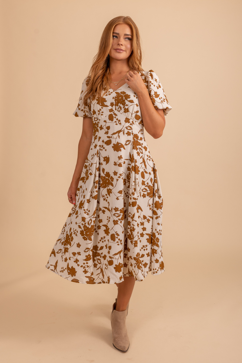 Soul Full Of Sunshine V-Neck Midi Dress
