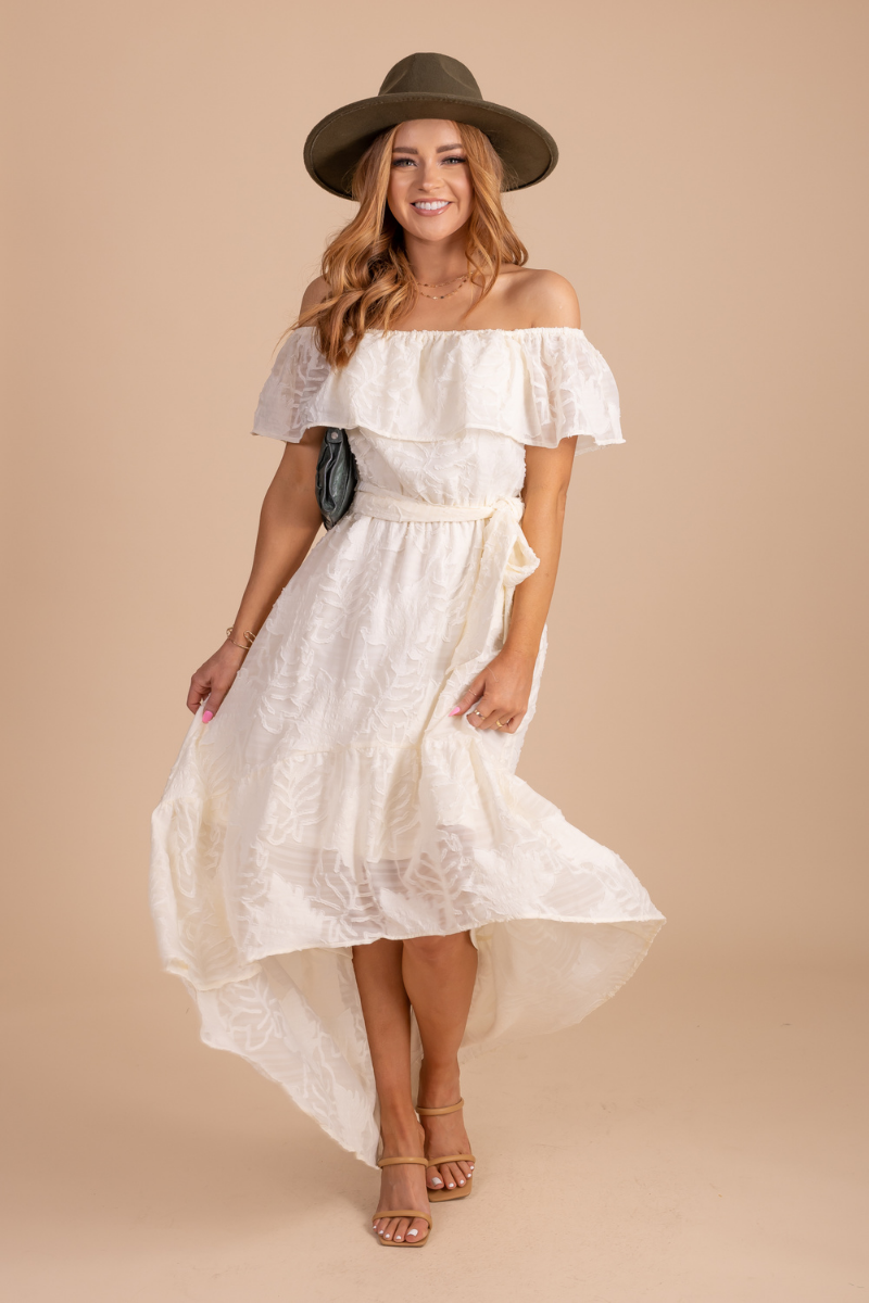 Life Of My Dreams Off-Shoulder Maxi Dress