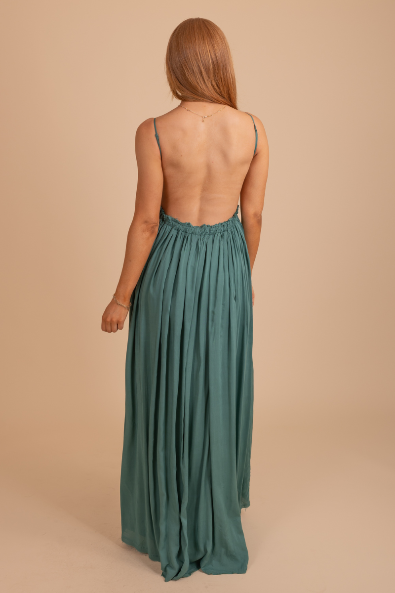 Stories To Tell Backless Maxi Dress