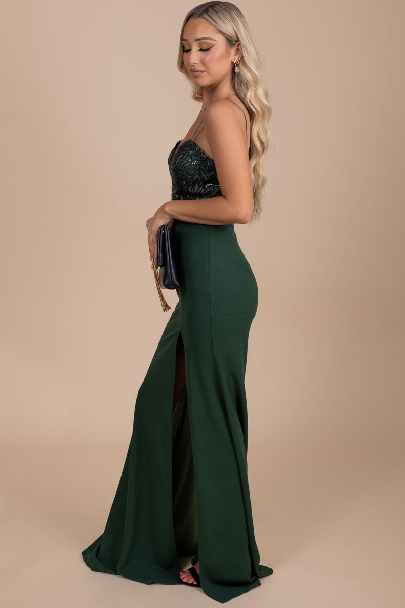 Time Will Tell Shimmery Maxi Dress