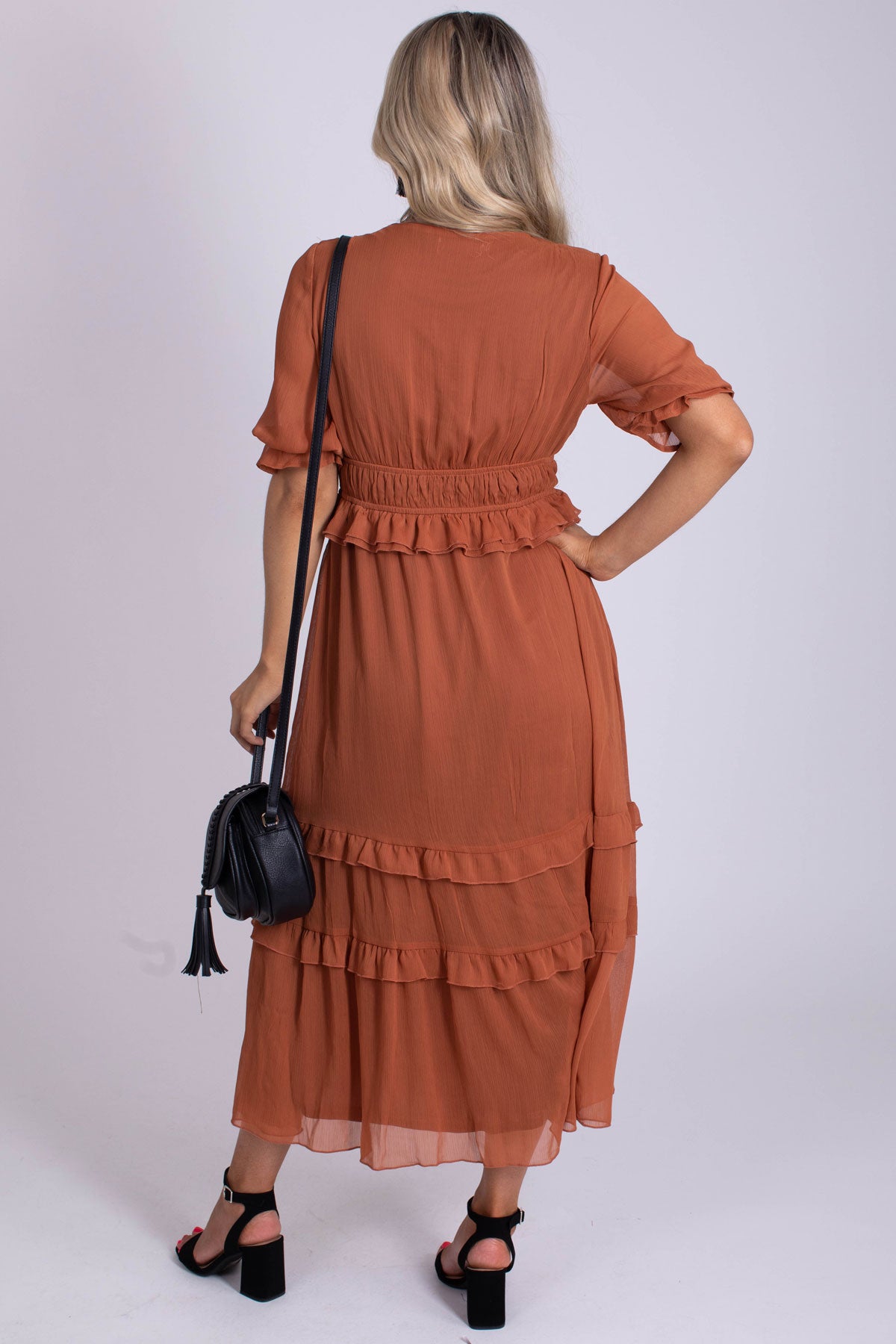 Run To You Tiered Midi Dress