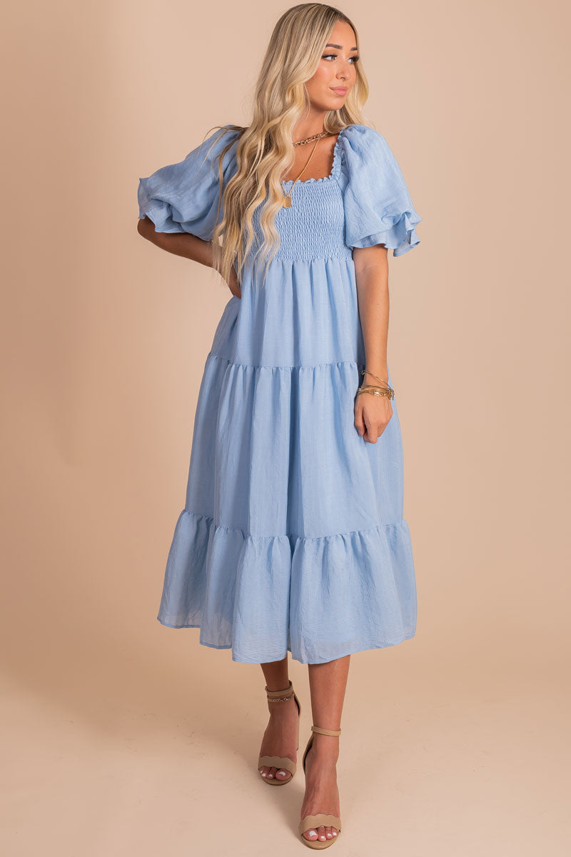 Wishes Come True Tiered Maxi Dress