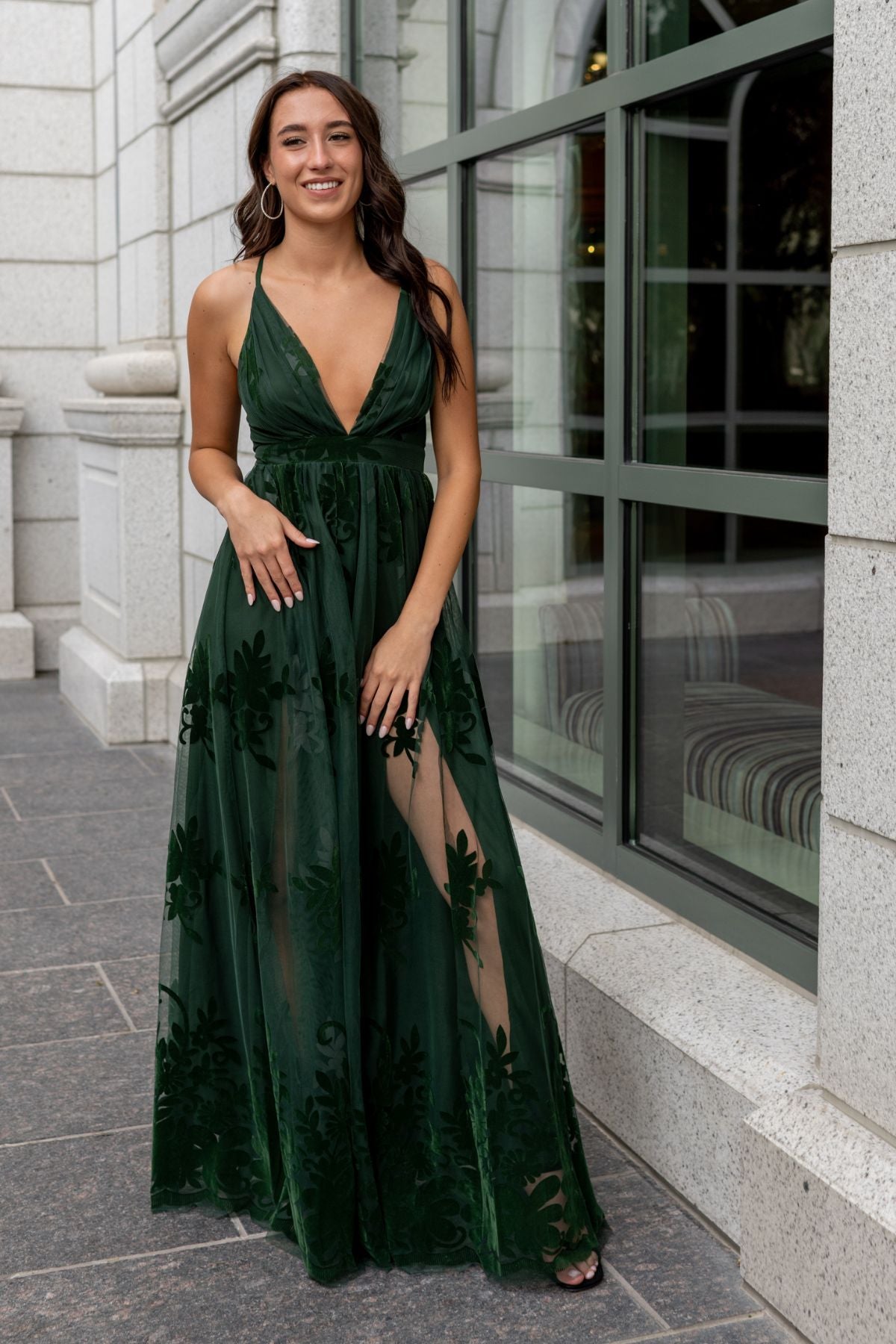 Adela Lace Maxi Dress