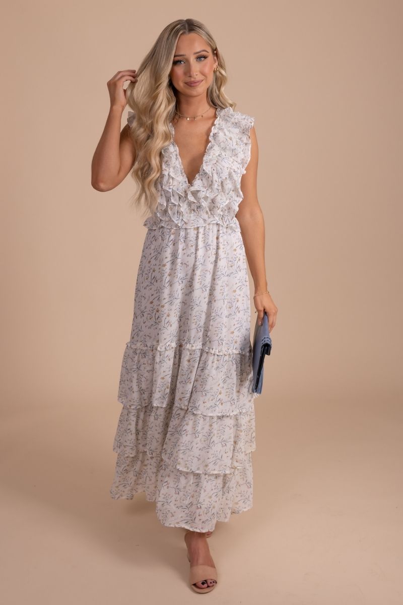 New Romance Ruffle Maxi Dress