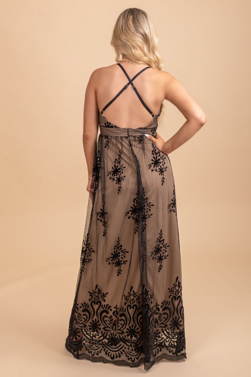 Do It With Love Mesh Maxi Dress